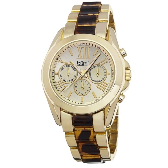Burgi Women's Watch (Gold) - Picture 1 of 5